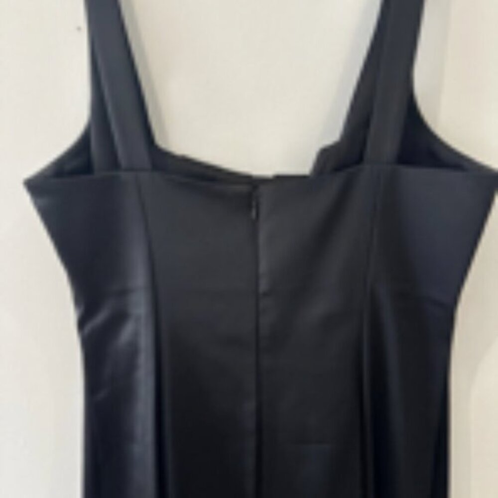 Calvin Klein Little Black Dress Women’s Small Satin Above Knee Pencil Cocktail - Picture 14 of 14